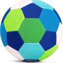 Indoor Soccer Ball Size 4 – Soft, Safe & Silent Inside Home Sport Toy Ball for Indoor and Yard Play – Colorful Birthday, Soccer Gift for Toddlers, Kids, Boys & Girls Ages 3-5, 5-8, 8-12