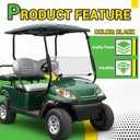 HECASA 4pcs Front and Rear Standard Fender Flares Compatible with 1994-2013 Golf Cart EZGO TXT Model