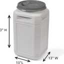 Mighty Tuff Airtight Dog Food Storage Container 13 Gal, up to 54 lb Capacity Cat and Dog Food Container with Twist Lid & Handles BPA-Free, Made in USA