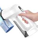 Sweepulire Vacuum Steamer for Clothes, 3500Pa Suction Handheld Clothes Steamer, 3 Modes, LED Display, Portable Travel Steamers for Clothes, Steaming & Ironing 2 In 1 (for 110-120V) (White)