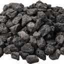 10 lb 0.8-1.2 Inch Small Black Lava Rocks for Fire Pits, Indoor Fireplaces, Outdoor Gas Fire Tables, Garden Landscaping Decoration