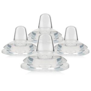 Sippy Nipple for Dr. Brown's Wide-Neck Baby Bottles and Sippy Spout Bottles,Variable Flow, Silicone Conversion Nipples,6+ Months,4 Count