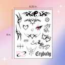 Cute Y2K Temporary Tattoos | Realistic Waterproof Fake Tats | Festival, Bachelorette, Halloween, Birthday Favors, Accessories