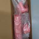 Savadicar Pink Interior Accessories - Handbrake & Gear Shift Knob Trim Set for 2018-Present Jeep Wrangler JL JLU 4XE & Gladiator JT - Solid Color Interior Decor Upgrade Option, 3-Piece