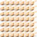 100 Pack Mini Wooden Spoons for Jars, Small Bath-Salt Scoops Mini Scooper Wooden Candy Spoon Washing Powder for Sugar Scrubs, Bath-Salts, Cooking
