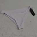 Tempt Me Women Cheeky Bikini Swimsuit Bottom - High Cut Bathing Suit Bottoms Low Rise Brazilian Swim Bottom 2025 Swimwear (White)