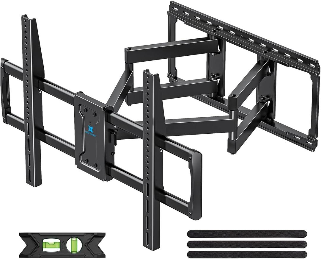 USX STAR 85 86 98 100 inch Heavy Duty TV Wall Mount for 37-105 inch Large TVs, Pre-Assembled TV Mount with Tool-Free Tilt, Up to 170lbs, VESA 800 x 600mm, 24 Wood Studs