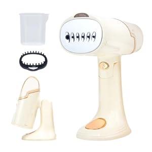 Garment Travel Steamer for Clothes Portable: Creamy White Clothing Steamer Handheld 1500W Hand Held Mini Steamer Fabric Shirt Plancha a Vapor para Ropa Home Dorm Room Travel Essentials