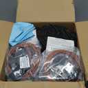 Black Burner Drip Pans WB31M19(8) WB31M20(6) Electric Stove Burner Replacement WB30M1(6") WB30M2(8")&WB17T10006 Terminal Block