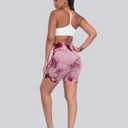 CHRLEISURE Workout Shorts Sets for Women, High Waisted Butt Lifting Scrunch Butt Sports Seamless Gym Shorts (M)