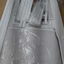 White Makeup Vanity Desk with Mirror and Lights Big Vanitys Set with Chair, Drawers and Power Outlet, Dressing Table Vanities for Girls Bedroom 47