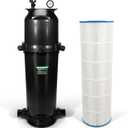 W3C17502 Swimming Pool Plus Cartridge Filter Assembly 200 Sq Ft,150 GPM Compatible with Hayward StarClear Plus,Replacement Element Part C-8319