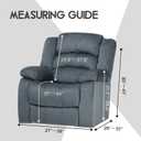 ULTICOR 4-Piece, 1 Seat Recliner Cover, Velvet Stretch Reclining Chair Covers for 1 Cushion Reclining Sofa, Single Seat Recliner Couch Cover, Thick, Very Soft, Machine Washable (Dark Grey)