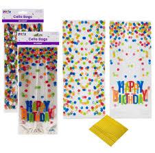 Cello Bags-Birthday Dots 20Pk