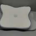 DONAMA Cervical Pillow for Neck and Shoulder,Contour Memory Foam Pillow,Ergonomic Neck Support Pillow for Side Back Stomach Sleepers with Pillowcase (Queen Size 24.8"Lx14.96"Wx5.51"H, Light Grey)