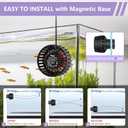 hygger Lite Wave Maker For 10-50 Gallons Aquarium Adjustable Circulation Pump with Magnetic Base Fish Tank DC Powerhead for Coral Reef and Freshwater Up to 792 GPH