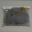 Sexy Open Front V Neck Ruffle Sheer Mesh Lace Wireless Babydoll Lingerie Dress with Thong 2 Piece (Large, Black)