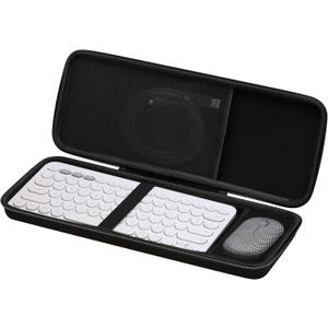 XANAD Hard Case for Logitech Pebble 2 Combo/Keys 2 K380s / K380 Keyboard + Logitech Pebble Mouse (Black)