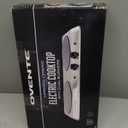 OVENTE Countertop Infrared Double Burner, 1700W Electric Hot Plate and Portable Stove with 7.75" and 6.75" Ceramic Glass Cooktop, 5 Level Temperature Setting and Easy to Clean Base, Silver BGI102S