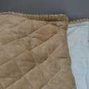 Smiry Fuzzy Couch Cover for Dogs, Non Slip Washable Pet Sofa Cover, Scratch Proof Hair Resistant Plush Sofa Slipcover, Pet Friendly Couch Cushion Protector for Cat, Camel, 27.6" x 70.9"
