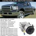 Dasbecan PFB101 6.0 Powerstroke Fuel Pump and Filter Assembly Compatible with Ford F250 F350 F450 F550 Super Duty Excursion V8 2003-2007 Replace# 6C3Z-9G282-C, with Harness