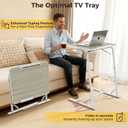 Upgraded Folding TV Tray Table, Sturdy Couch & Dinner Laptop Table, X-Large