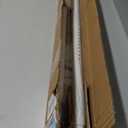 White Shower Curtain Rod 51-86 Inch, Adjustable Tension Rod No Drilling for Window or Bathroom Closet, Outdoor Curtain Rod for Patio, Easy to Install, Never Rust, Rod Diameter 1.26 Inches-White