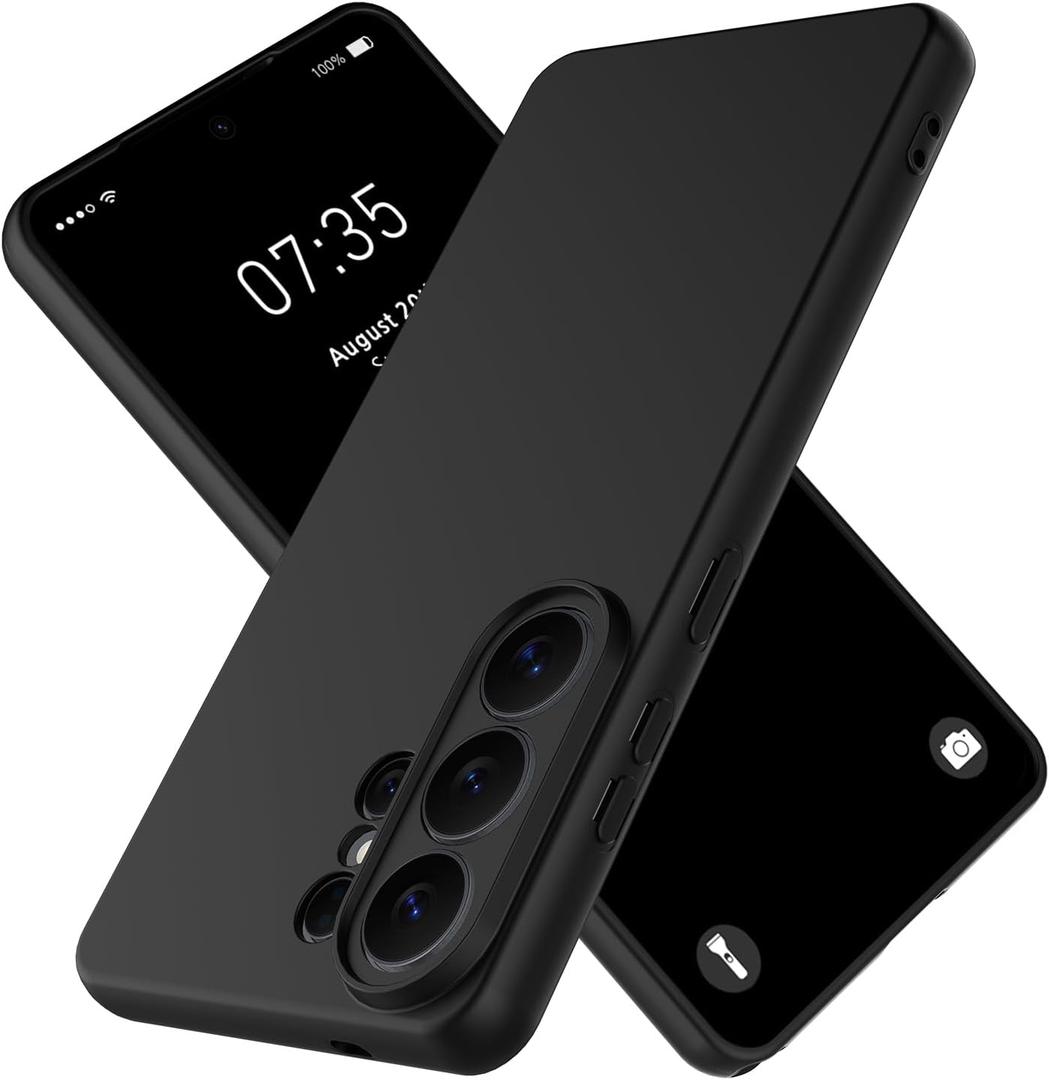 Silicone Case for Samsung Galaxy S26 Ultra, Durable and Stylish Drop Tested Soft Silicone Gel Rubber Slim Fit Shockproof Protection Phone Cover for Samsung Galaxy S26 Ultra (Black)