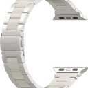 Wearlizer Starlight Resin Compatible with Apple Watch Bands 38/40/41/42mm Womens, Wristbands Gold Stainless Steel Replacement Classic Strap Bracelet iWatch Series 11 10 9 8 7 6 5 4 3 SE/Ultra 3 2 1