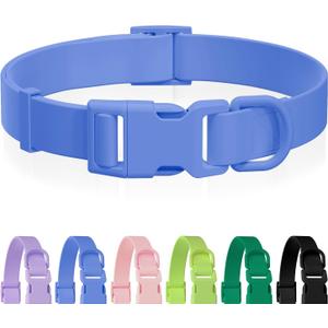 Waterproof Rubber Dog Collar, Odor-Resistant and Easy to Clean, Ideal for Daily Walks, Rainy Days, Swimming and Hiking, Fits Small Medium and Large Dogs