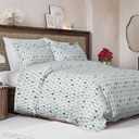 Christmas Duvet Cover King Size Set - Extra Soft King Duvet Cover with 2 Pillow Shams - Holiday Xmas Bedding with Zipper Closures & Ties - Comfy, Cozy, Breathable Bed Set - 104 x 90, Christmas Tree