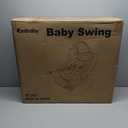 Ezebaby Baby Swing for Infants with 5 Unique Motions, 5 Speeds, 5 Lullabies, Electric Baby Swings with 5-Point Harness, Remote Control, Bluetooth Enabled, Timer Function, Grey