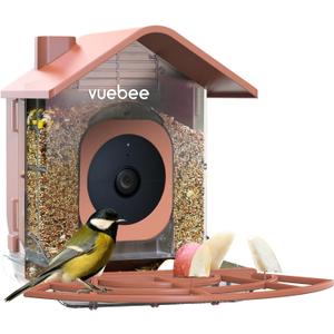 Bird Feeders for Outdoors, Bird Feeder with Camera Case Compatible with Google Nest Camera Outdoor, Smart Bird Feeder for Bird Watching with Your Security Camera - (Camera NOT Included), Brown Bird Feeders for Outdoors, Bird Feeder with Camera Case Compatible with Google Nest Camera Outdoor, Smart Bird Feeder for Bird Watching with Your Security Camera - (Camera NOT Included), Brown