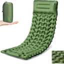 Sleeping Pad for Camping - Ultralight (1.9lbs) Inflatable Camping Mattress with Built-in Pillow & Foot Pump, 4" Thick Compact Air Pad for Backpacking, Hiking, Traveling, One-Second Deflation