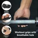 2 x Original Anti-Slip Workout Grips for Weight Lifting with Breathing Hole, Ergonomics Weight Grips for Women Hand Callus Protector Gym Gloves, Soft Rubber Gym Grips for Men Bodybuilding