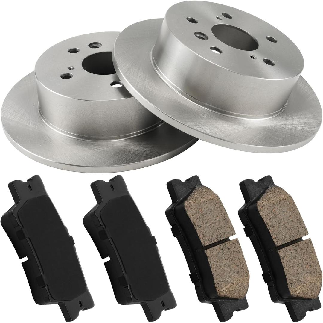 KAC 281mm Front Brake Kit, OE Brake Rotors and Ceramic Brake Pads Fit for 2007-2011 Toyota Camry, 2007-2012 Lexus ES350, 2008-2012 Toyota Avalon,OEM#31433 D1212