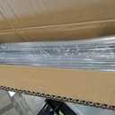 New Breathable RV Window for Rainy Days, 35" x 12" Tinted RV Window with Net Screen and Trim Ring, Fit for 2" Thickness Wall, DOT Approved, Small Opening Angle for Anti-Theft