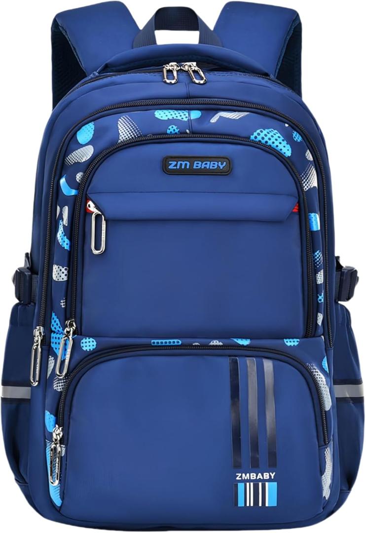 Camo Boys Backpack for School Kids, Camouflage School Bags Kids Backpack for Boys Bookbag, B-Camo-Dark blue