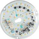 3.93'' LED Ceiling Fan Light Retrofit Kit, Ceiling Light Replacement Panel PCB 18W 3CCT 2200LM 120V CRI90 ETL Dimmable (Pack of 1, Warm White 300K)