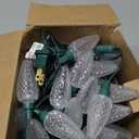 Brizled Warm White Christmas Lights - 33ft, 50 LED C9 Connectable Indoor/Outdoor Xmas String Lights, UL Certified for Holiday House, Roof, Yard, Garden, Porch and Party