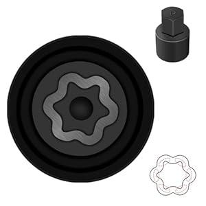 JEUCLEL D-Wheel Locking Nut Key Compatible with Toyota Models, Lexus, Tacoma, Wheel Lock Nut Socket Adapter, Anti-Theft Lug Removal Tool, Socket Remover Hand Repair Tool