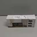 Peakeep Digital Alarm Clock for Bedroom Bedside, Loud Alarm Clock for Heavy Sleepers, Large Big LED Numbers for Seniors, Battery Backup Plug in Electric Clock with USB Charger (Blue)