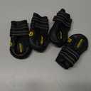 Hcpet Dog Shoes, Dog Boots for Small Dogs, Waterproof Medium Dog Booties Paw Protector for Summer Hot Pavement, Winter Snowy Day, Outdoor Walking, Indoor Hardfloors Anti Slip Sole Black Size 3 (#3 (width 1.96 inch) for 31-38 lbs)