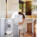 TICONN 48-Pack 3.5 Inch Door Hinges with 5/8" Radius Corner, 3-1/2 x 3-1/2 Inch Iron Bifold Residential Doors Hardware (5/8" Radius Corner, Satin Chrome, 48 Pack)