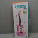 Kids Toddler Baby Childrens Electric Toy Guitar with Strap Ideal for 3 4 5 7 8 Year Old Boys Girls Gifts, (Pink)