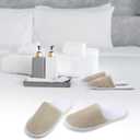 12 Pairs Disposable Slippers,Grey Closed Toe Spa Slippers,Non Slip Hotel Slipper,Soft Coral Fleece Slippers for Women Men,Comfortable House Slipper Bulk for Guests Hotel Home Travel