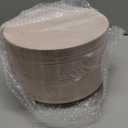 Nervure 100PCS Pink and Gold Plastic Plates - 10.25 inch Pink Disposable Plates with Gold Rim - Party Plate - Dinner Plate Ideal for Wedding & Party