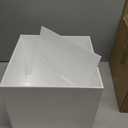 White Acrylic Card Box w/Slot, Thick DIY Wedding Box Blank No Print, Large 10x10x7 in, for Reception Decoration Fundraiser Money Box Election Ballot Graduation Keepsake Party Favor