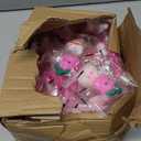 Anditoy 100 PCS Valentines Day Mochi Squishy Toys Squishies for Kids School Class Classroom Valentines Day Cards Gifts Prizes Party Favors