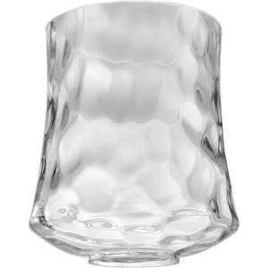 Aspen Creative 23530-63-1, Clear Hammered Glass Shade for Lighting Fixture/Vanity Light/Wall Light/Pendant, Size: 4-1/2" D x 5-3/8" H, 1 Pack